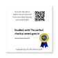 Sun & Clouds | Mini Square Dental Award Cards (6.5cm x 6.5cm)