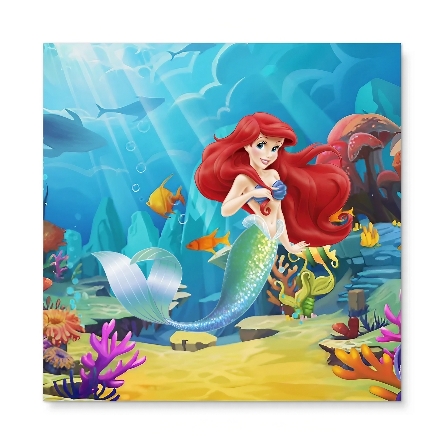 Princess Ariel | Mini Square Dental Motivational & Reward Cards (6.5cm x 6.5cm)