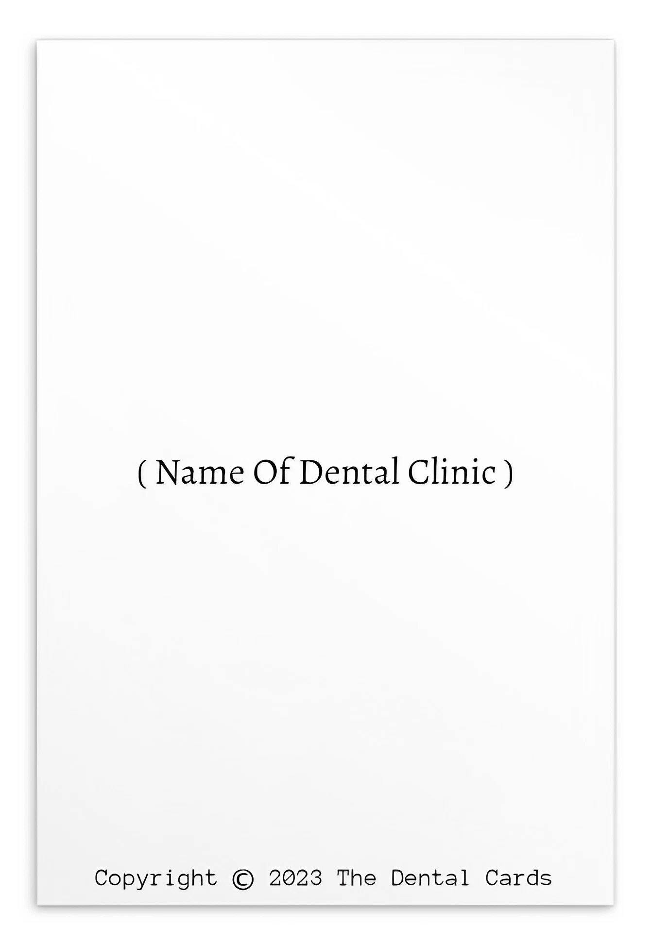 Oral Hygiene Cards-  Fixed Braces Oral Hygiene Instructions