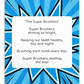 Toothbrushing Song Cards- The Super Brushers