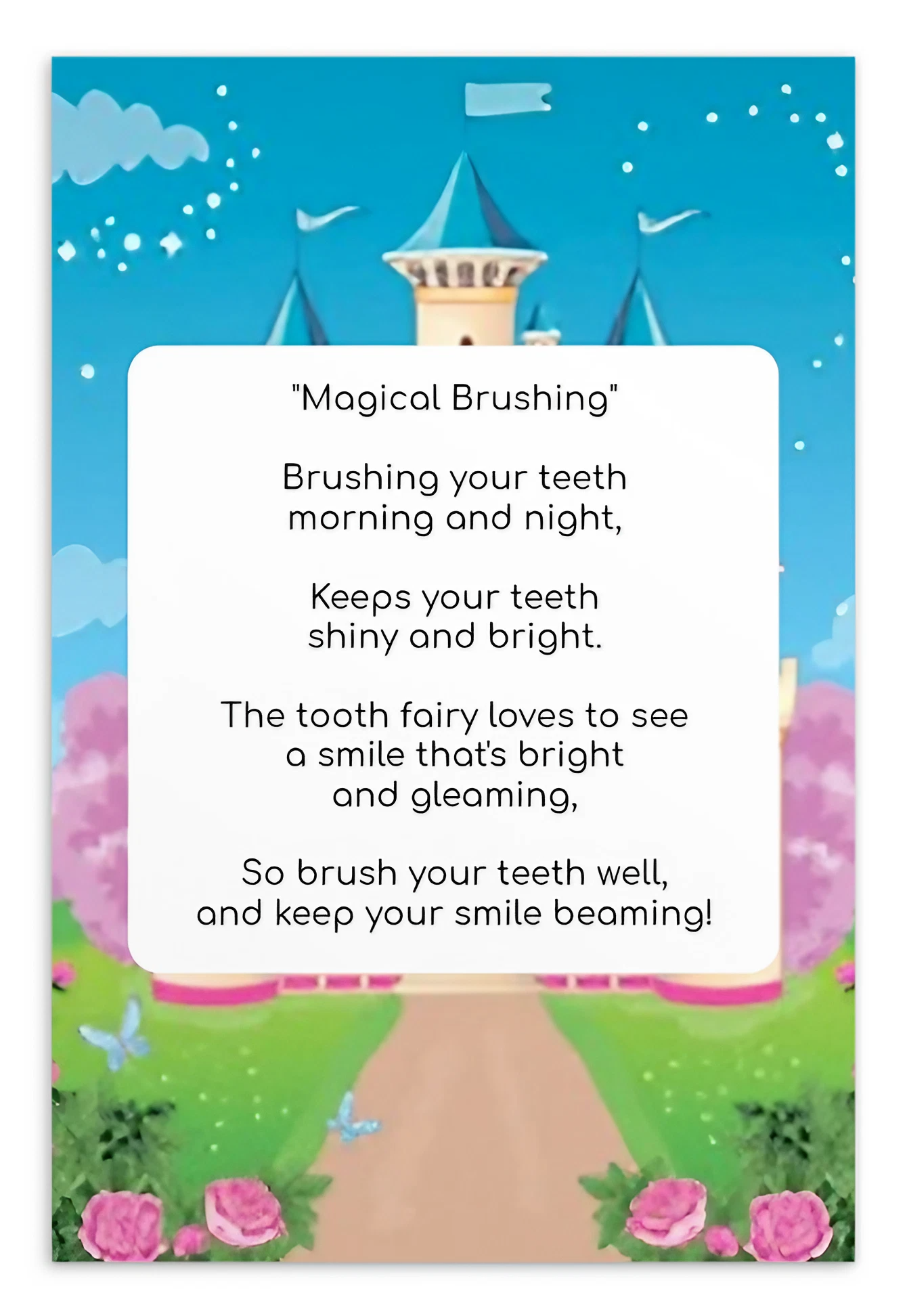 Toothbrushing Song Cards- Magical Brushing