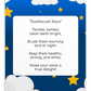 Toothbrushing Song Cards- Toothbrush Stars (To The Tune Of "Twinkle, Twinkle Little Star" Song)