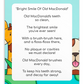 Toothbrushing Song Cards- Bright Smile Of Old MacDonald