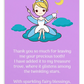 Tooth Fairy Thank You Cards- Thank You So Much For Leaving Me Your Precious Tooth!