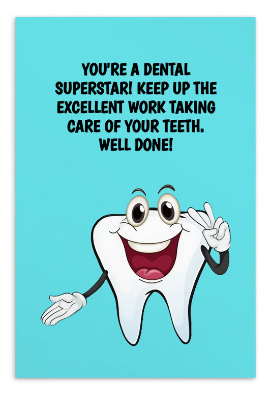 Dental Motivational & Reward Cards- You're A Dental Superstar!