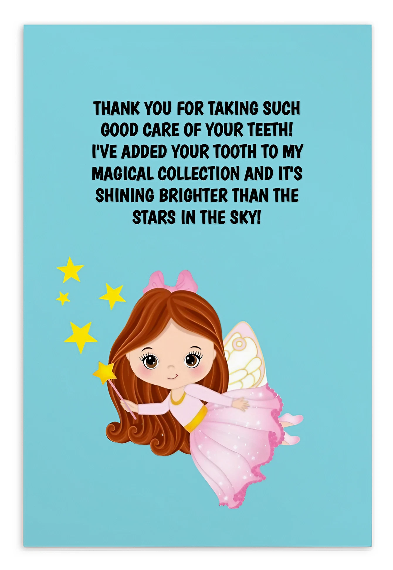 Tooth Fairy Thank You Cards- Thank You For Taking Such Good Care Of Your Teeth!