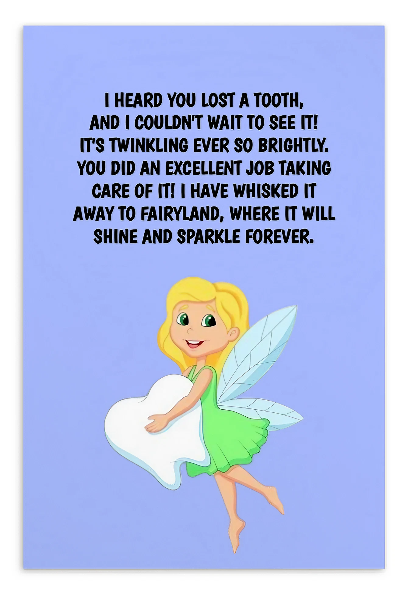 Tooth Fairy Thank You Cards- I Heard You Lost A Tooth And I Couldn't Wait To See It!