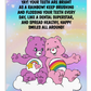 Care Bears | Dental Motivational & Reward Cards- Yay! You're Teeth Are Bright As A Rainbow!