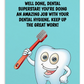 Dental Motivational & Reward Cards- Well Done! You're Doing An Amazing Job With Your Dental Hygiene!