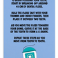 Oral Hygiene Cards- Flossing Instructions