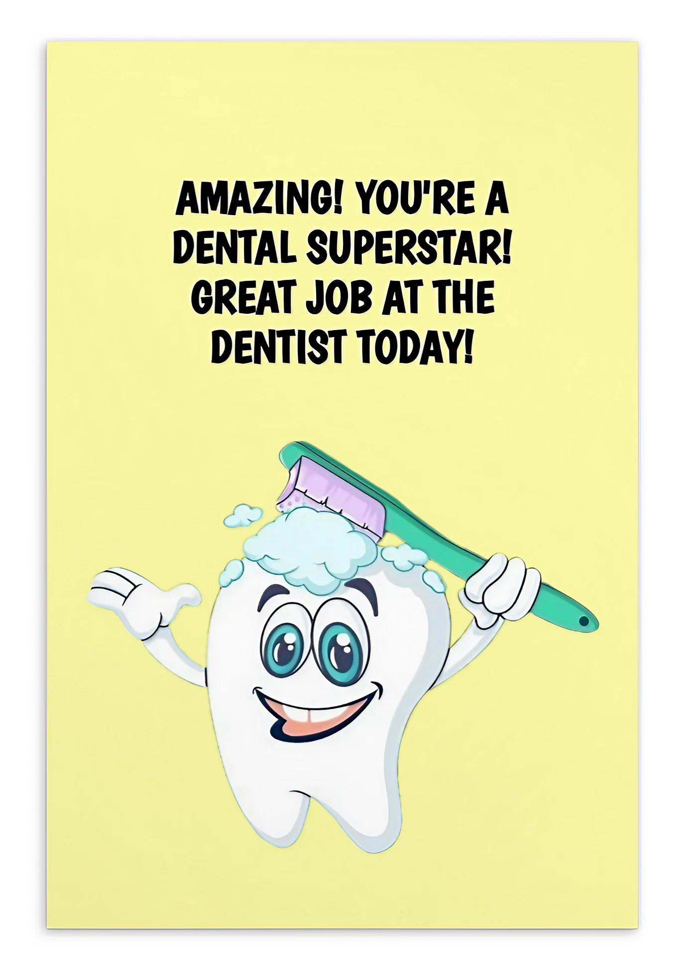 Dental Motivational & Reward Cards- Amazing! You're A Dental Superhero!