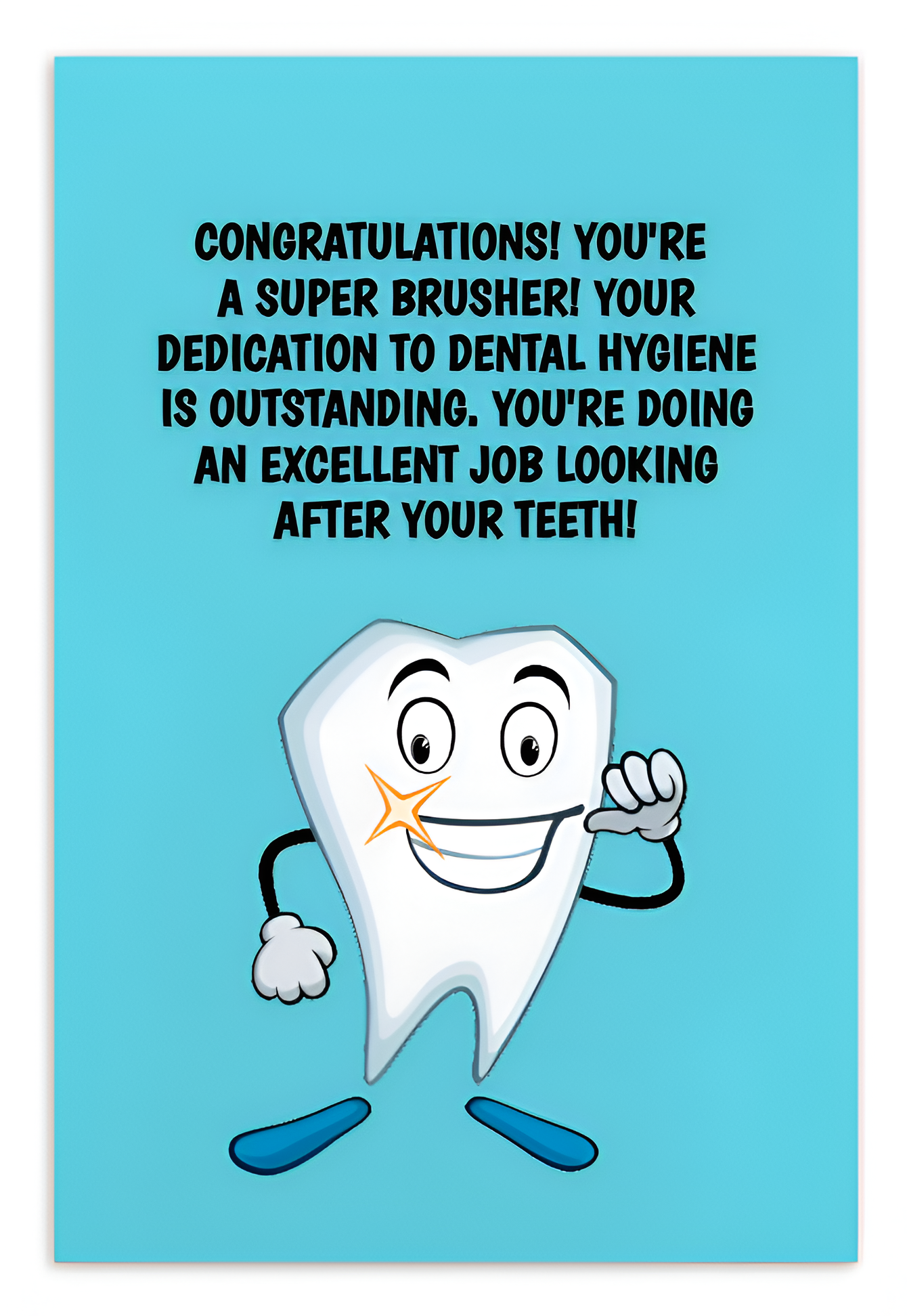 Dental Motivational & Reward Cards- Congratulations You're A Super Brusher!