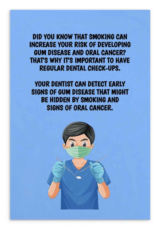 Oral Hygiene Cards- Did You Know That Smoking Can Increase Your Chances Of Developing Gum Disease And Oral Cancer