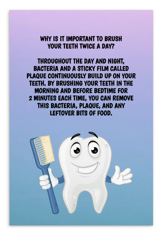 Oral Hygiene Cards- Why Is It Important To Brush Your Teeth Twice A Day?