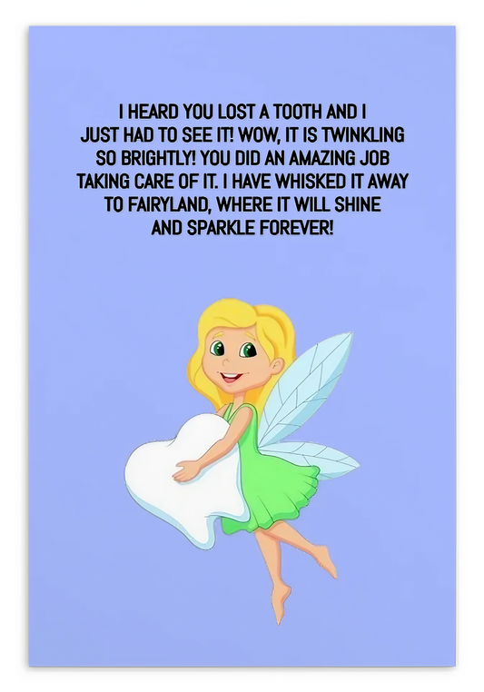 Tooth Fairy Thank You Cards- I Heard You Lost A Tooth And I Just Had To See It!