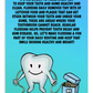 Oral Hygiene Cards- It's Important To Floss Every Day To Keep Your Teeth And Gums Healthy And Clean