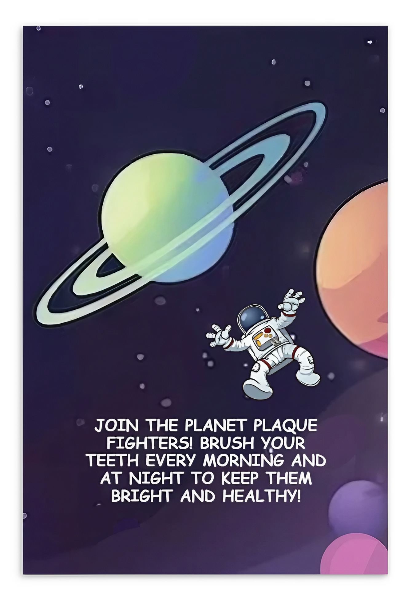 Oral Hygiene Cards- Join The Planet Plaque Fighters!