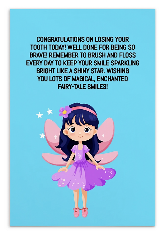 Tooth Fairy Thank You Cards-  Congratulations On Losing Your Tooth!