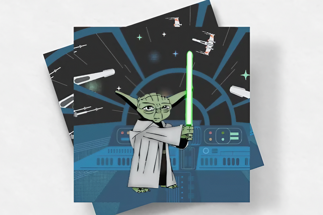 Yoda | Mini Square Dental Motivational & Reward Cards (6.5cm x 6.5cm)