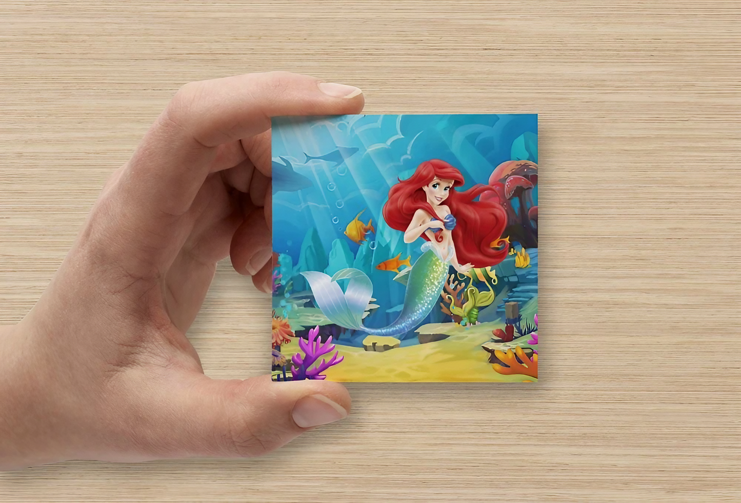 Princess Ariel | Mini Square Dental Motivational & Reward Cards (6.5cm x 6.5cm)