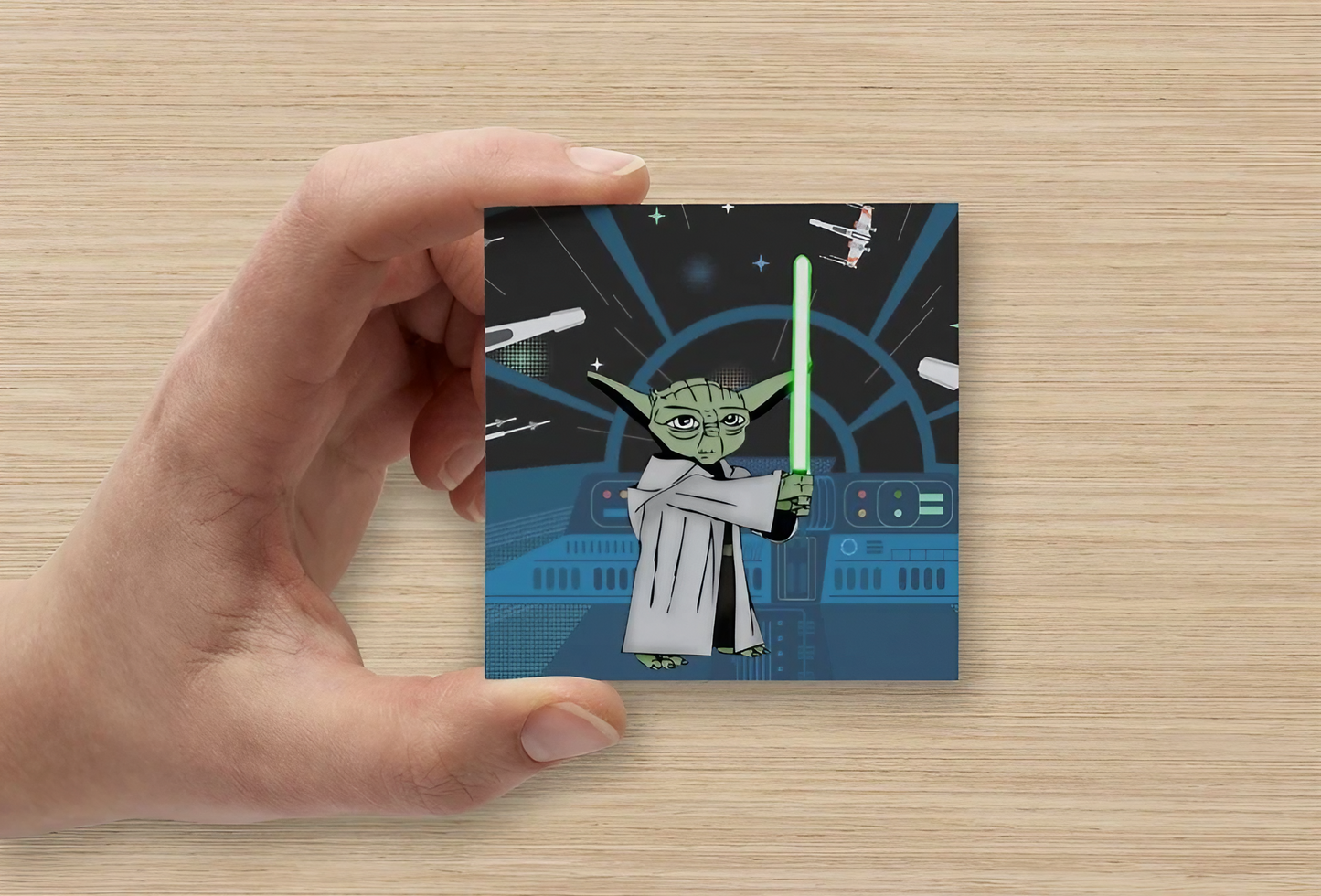 Yoda | Mini Square Dental Motivational & Reward Cards (6.5cm x 6.5cm)