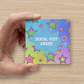 Stars | Mini Square Dental Award Cards (6.5cm x 6.5cm)