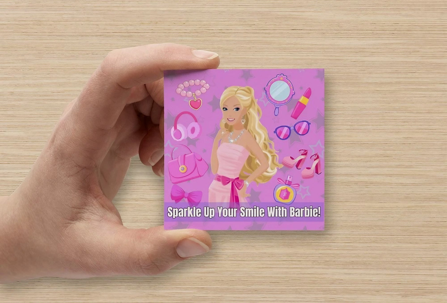 Barbie | Mini Square Dental Motivational & Reward Cards (6.5cm x 6.5cm)