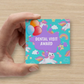 Unicorn | Mini Square Dental Award Cards (6.5cm x 6.5cm)