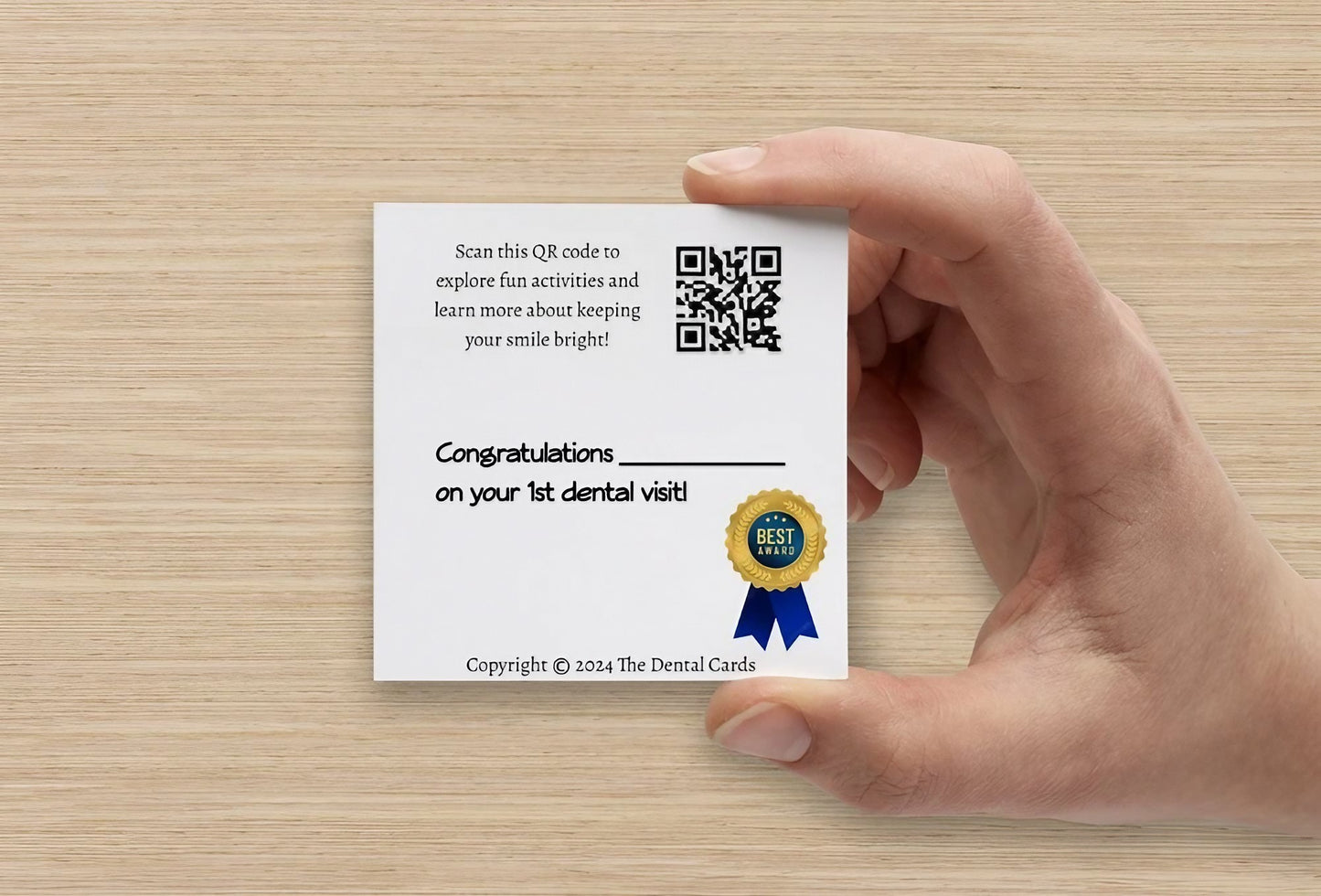 Unicorn | Mini Square Dental Award Cards (6.5cm x 6.5cm)