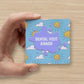 Sun & Clouds | Mini Square Dental Award Cards (6.5cm x 6.5cm)