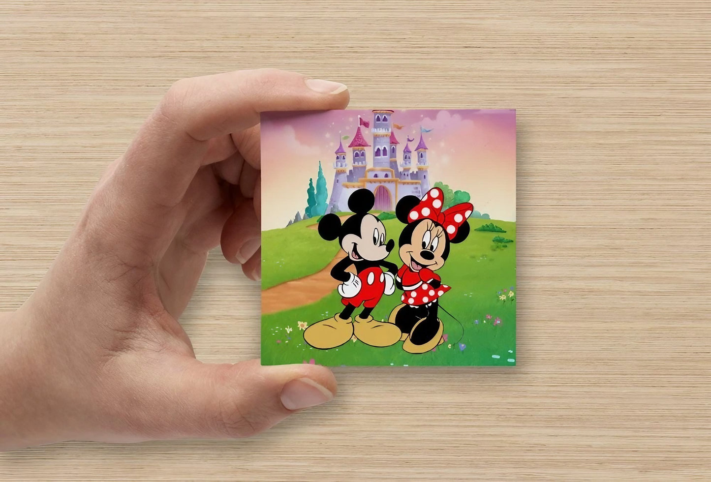 Minnie & Mickey Mouse | Mini Square Dental Motivational & Reward Cards (6.5cm x 6.5cm)