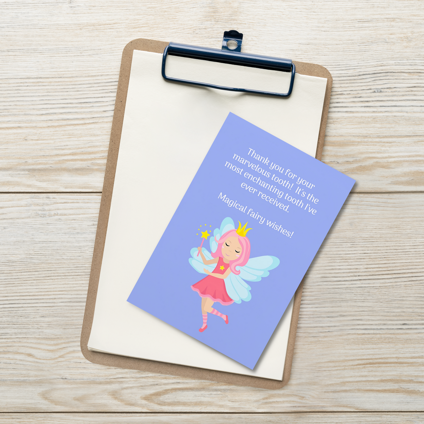 Tooth Fairy Thank You Cards- Thank You For Your Marvelous Tooth!