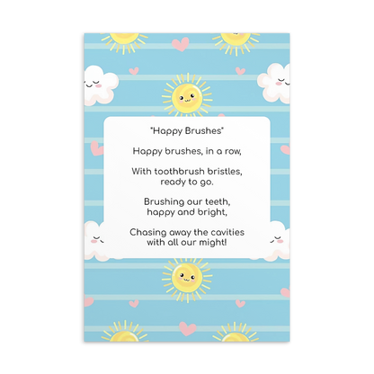 Toothbrushing Song Cards- Happy Brushes