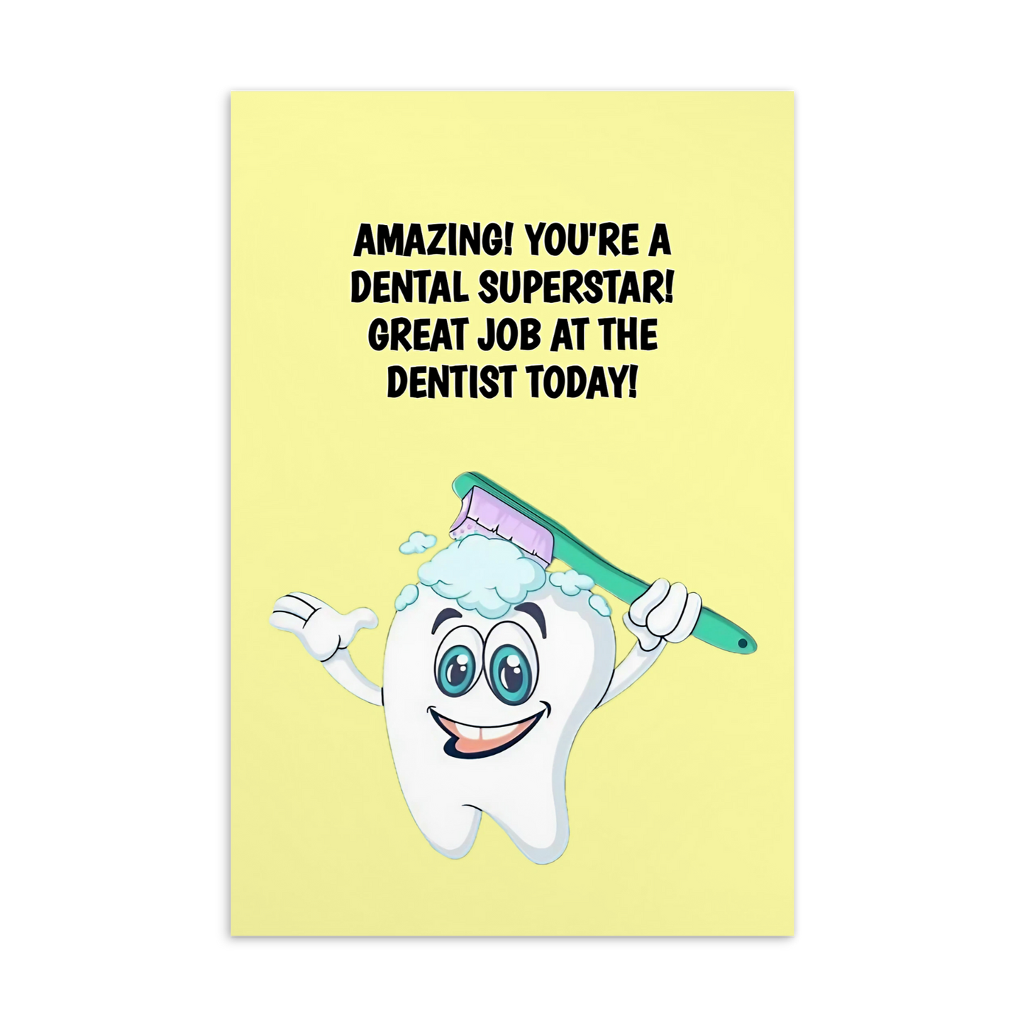 Dental Motivational & Reward Cards- Amazing! You're A Dental Superhero!