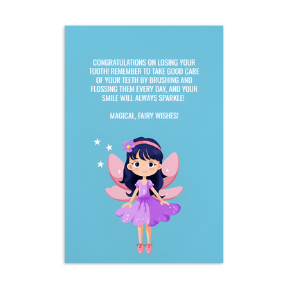 Tooth Fairy Thank You Cards-  Congratulations On Losing Your Tooth!