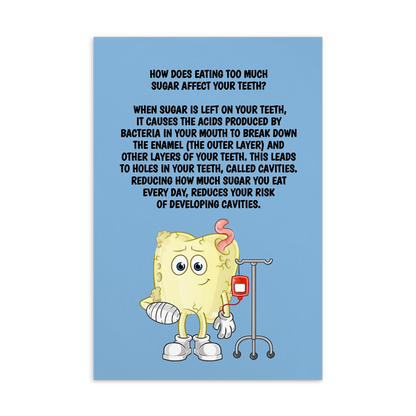 Oral Hygiene Cards- How Does Eating Too Much Sugar Affect Your Teeth?