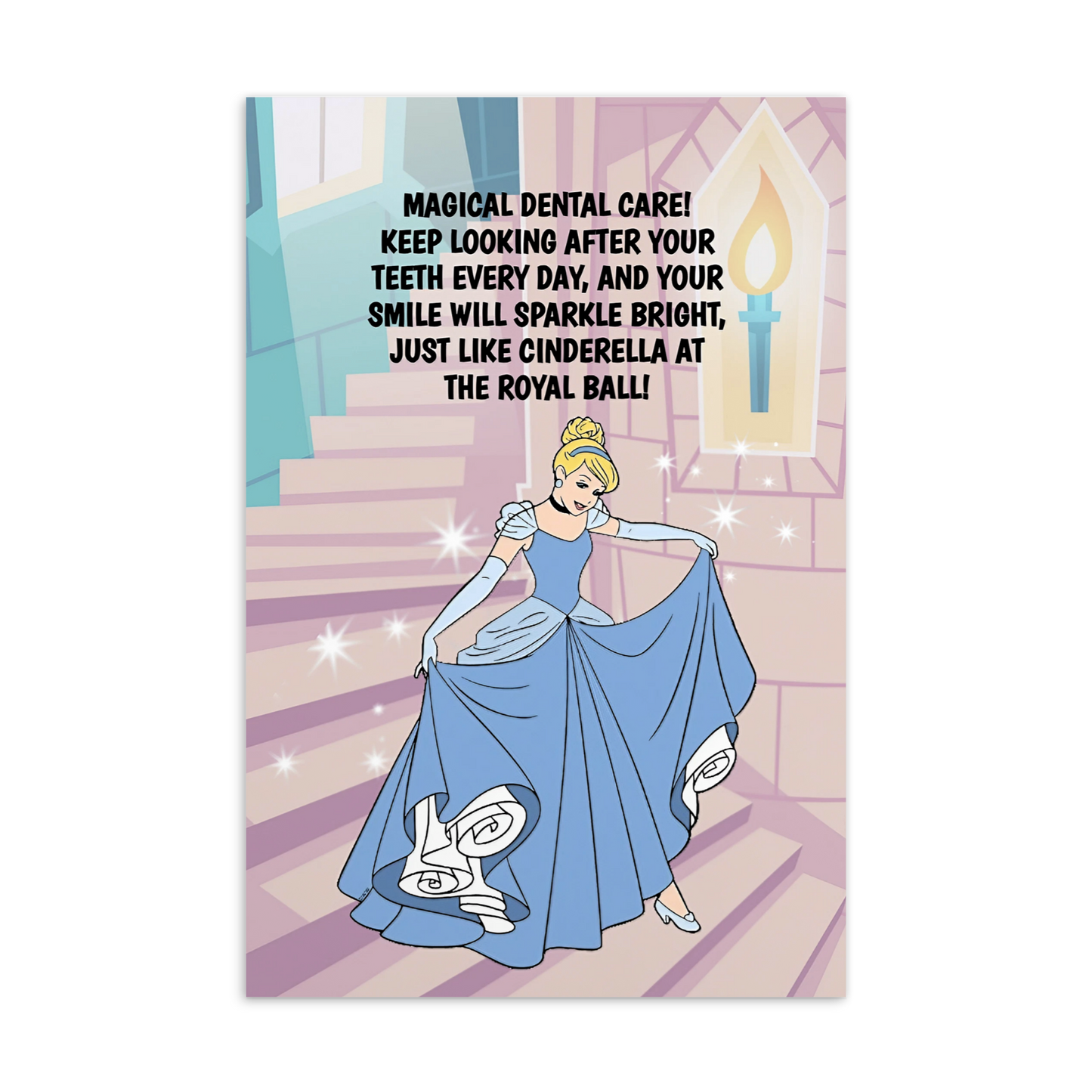 Cinderella | Dental Motivational & Reward Cards- Magical Dental Care!