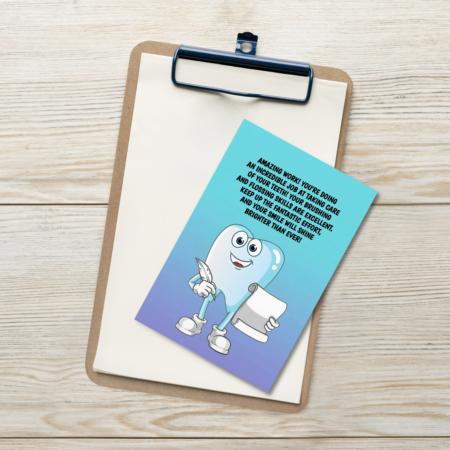 Dental Motivational & Reward Cards- You're Doing An Incredible Job At Taking Care Of Your Teeth!