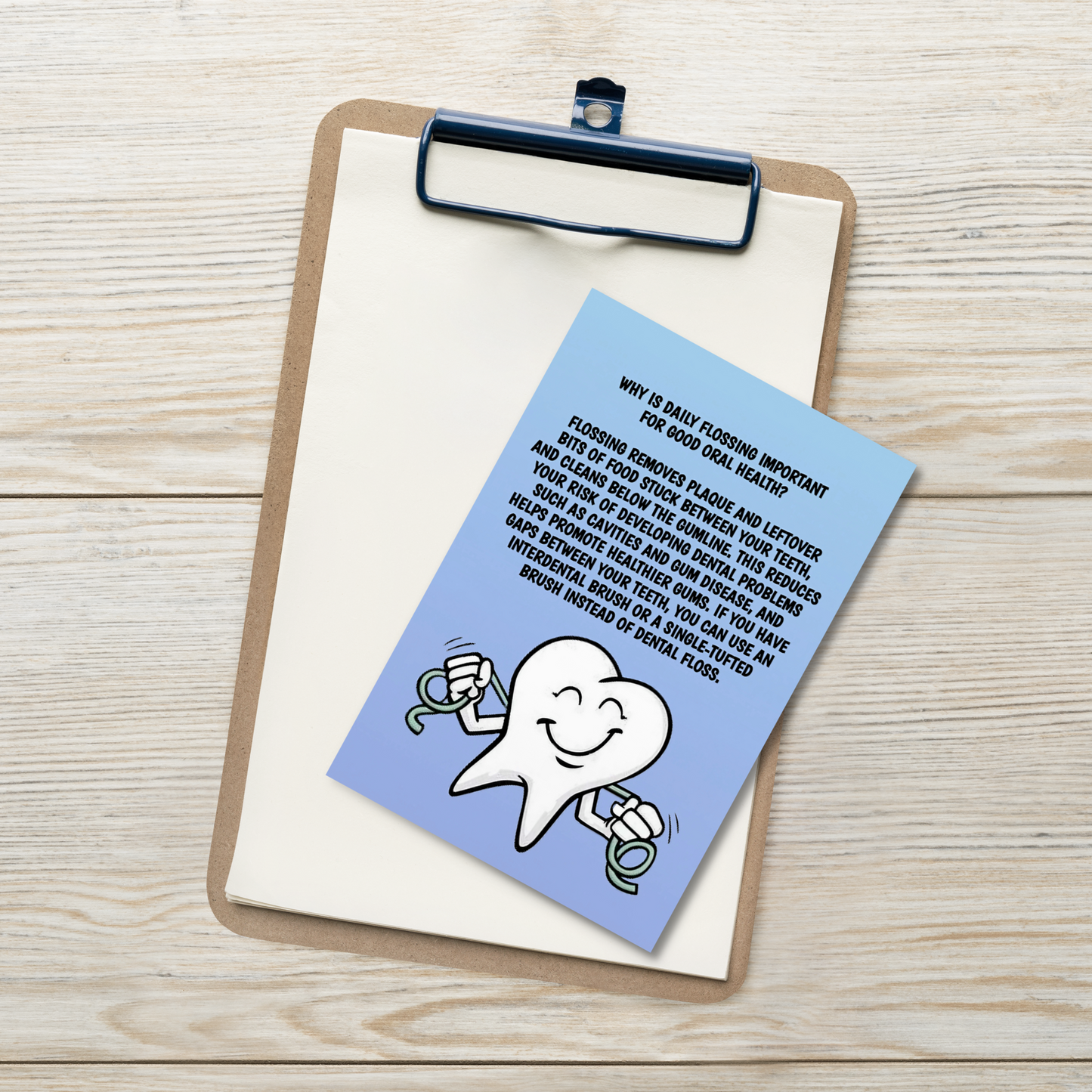 Oral Hygiene Cards-  Why Is Daily Flossing Important For Good Oral Health?