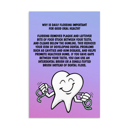 Oral Hygiene Cards-  Why Is Daily Flossing Important For Good Oral Health?