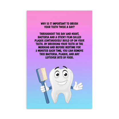 Oral Hygiene Cards- Why Is It Important To Brush Your Teeth Twice A Day?