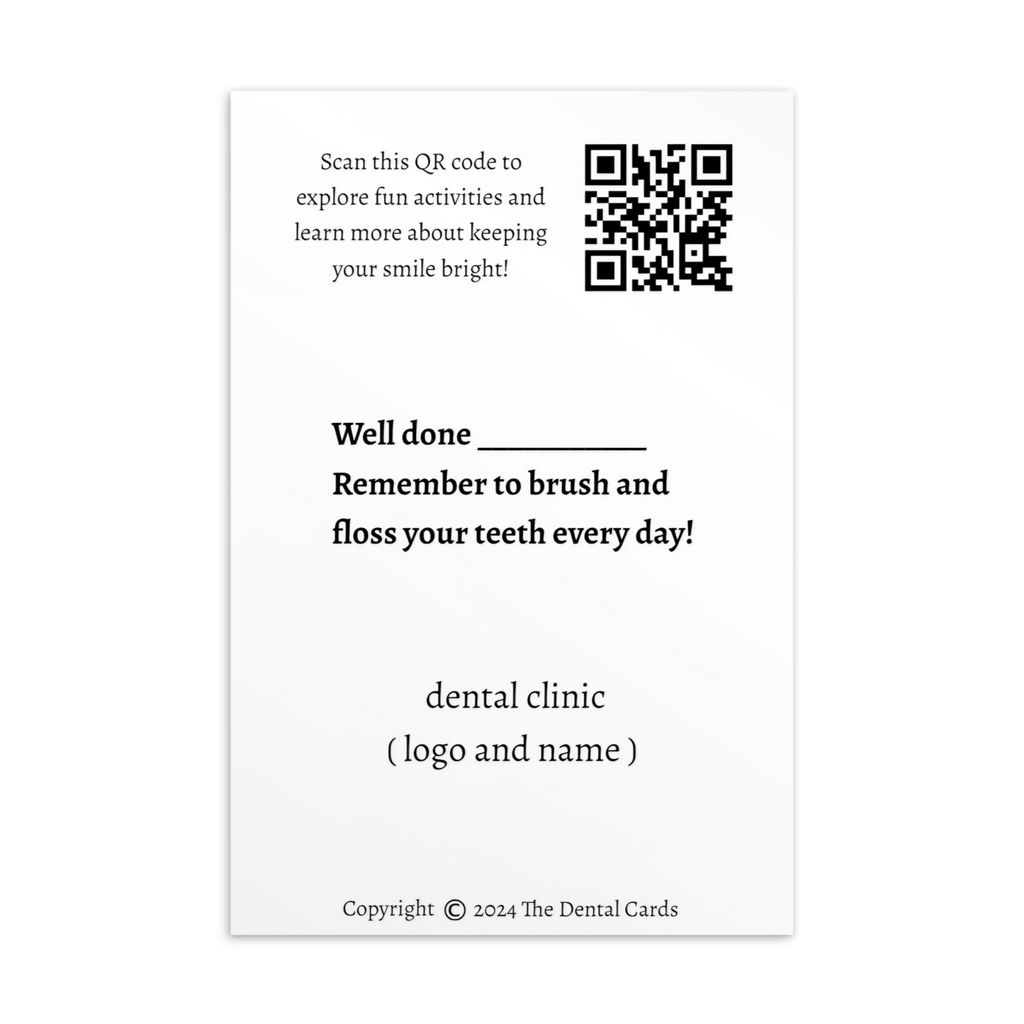 Dental Motivational & Reward Cards- Your Dedication To Dental Hygiene Is Truly Remarkable