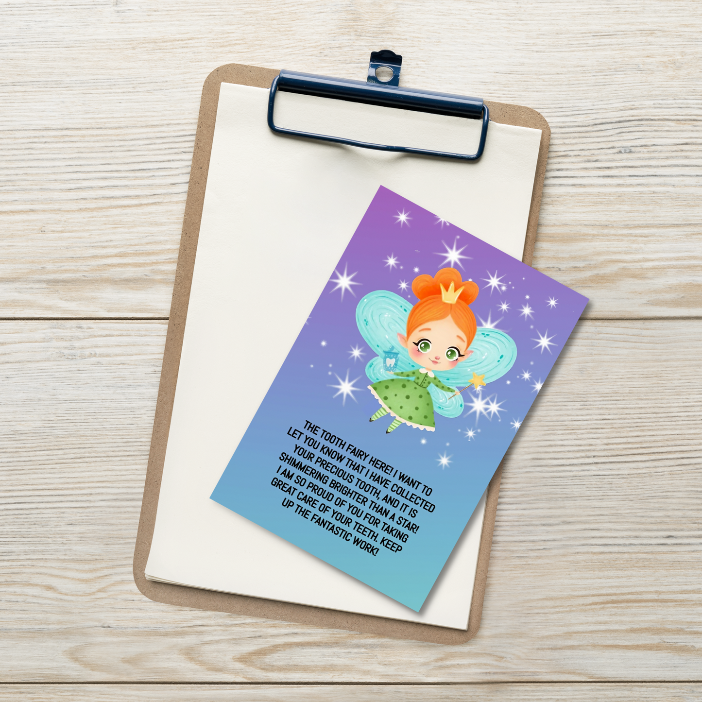 Tooth Fairy Thank You Cards- The Tooth Fairy Here!