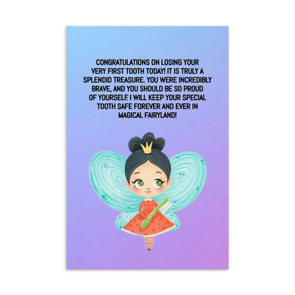 Tooth Fairy Thank You Cards-  Congratulations On Losing Your Very First Tooth Today!