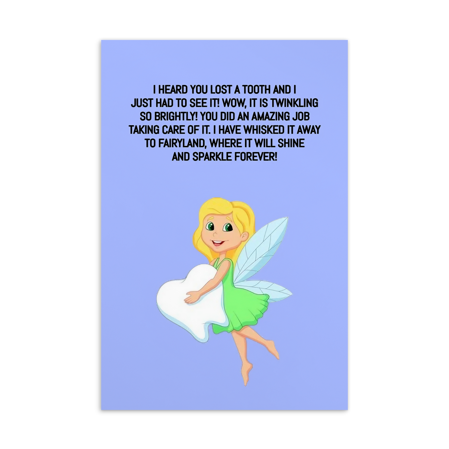 Tooth Fairy Thank You Cards- I Heard You Lost A Tooth And I Just Had To See It!