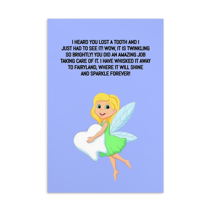 Tooth Fairy Thank You Cards- I Heard You Lost A Tooth And I Just Had To See It!