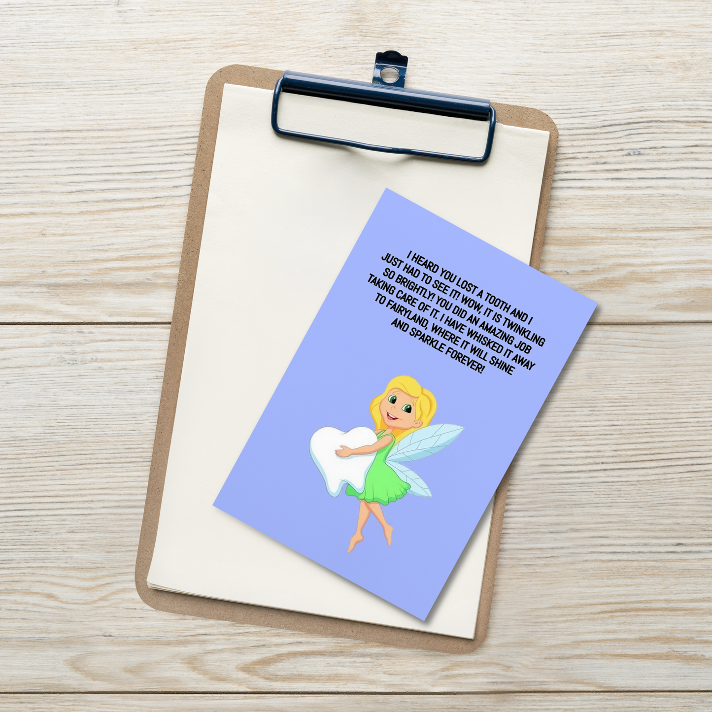 Tooth Fairy Thank You Cards- I Heard You Lost A Tooth And I Just Had To See It!