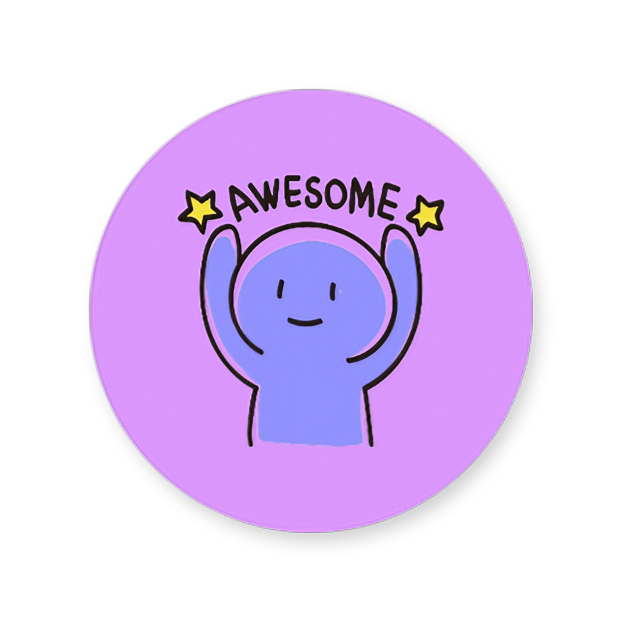 Awesome | Dental Stickers (Quantity 480)