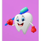 Dental Motivational & Reward Cards- Tooth Wearing Gloves And Holding A Toothbrush