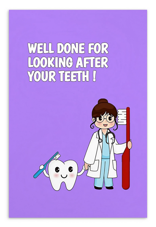 Dental Motivational & Reward Cards- Well Done For Looking After Your Teeth !